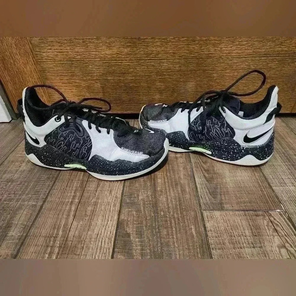 Nike Other - Nike Paul George PG 5 Mens Size 9 Black White Athletic Shoes Sneakers CW3143-003